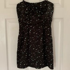 ✨Space✨print BCBG strapless mini